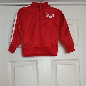 RANGE Red with white stripes on sleeves Kids Jacket Size 2T